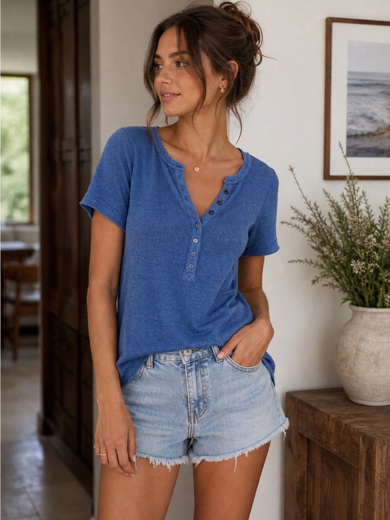 Free People Tops - Free people on the run Henley top